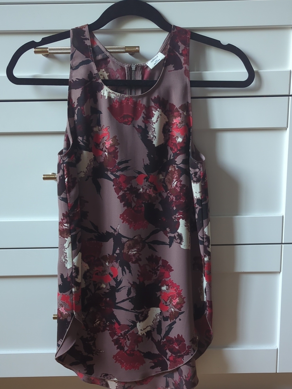Wilfred Brown Floral tank Top XXS